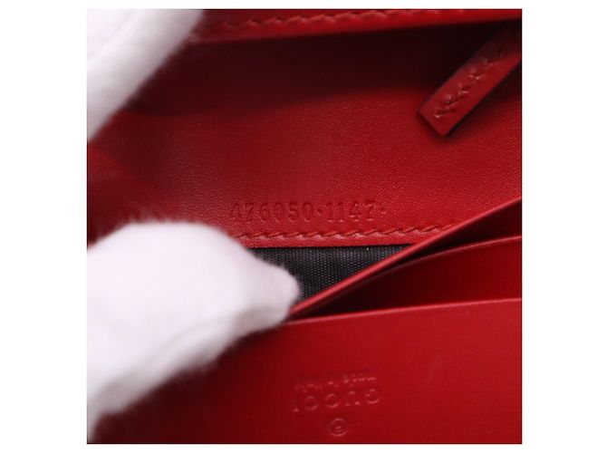 Cartera compacta Gucci GG Supreme Cherry Roja Verde - vista 16