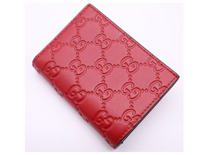 Cartera compacta Gucci GG Supreme Cherry Roja Verde - vista 2