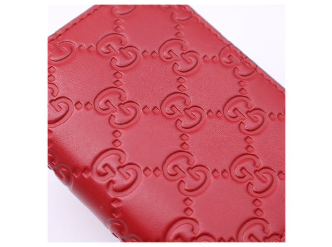 Cartera compacta Gucci GG Supreme Cherry Roja Verde - vista 4