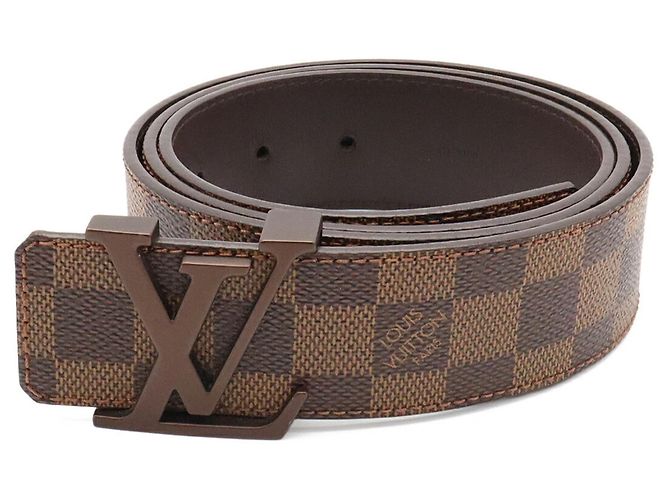 Cintura Louis Vuitton Damier LV Initial 40mm Marrone - vista 2