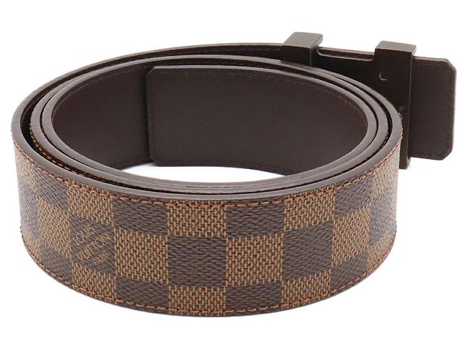 Cintura Louis Vuitton Damier LV Initial 40mm Marrone - vista 3