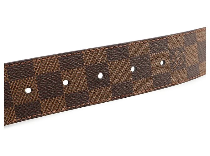 Cintura Louis Vuitton Damier LV Initial 40mm Marrone - vista 7