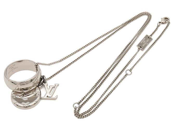 Collana con anello Monogram Louis Vuitton Argento - vista 3