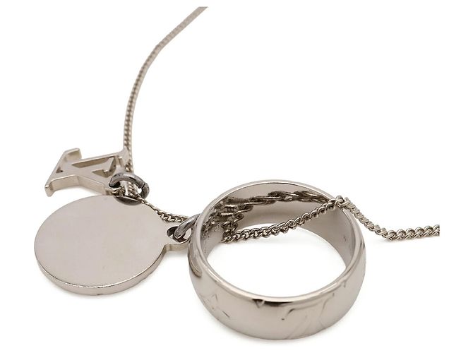 Collana con anello Monogram Louis Vuitton Argento - vista 5