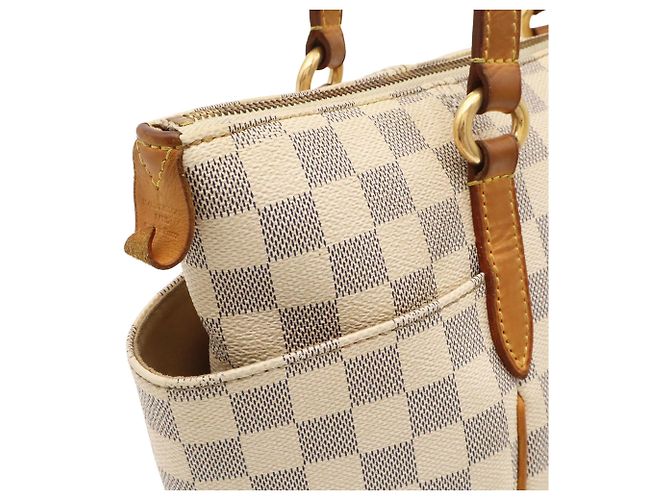 Borsa Tote Louis Vuitton Damier Azur Totally PM Crudo - vista 10