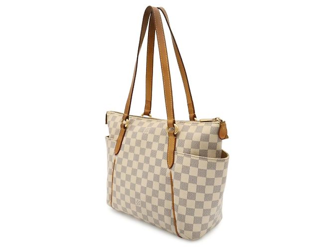 Borsa Tote Louis Vuitton Damier Azur Totally PM Crudo - vista 3