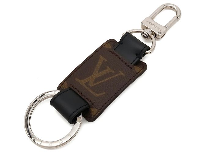 Louis Vuitton Monogram Portefeuille LV Snap Keychain Marrone Nero - vista 2