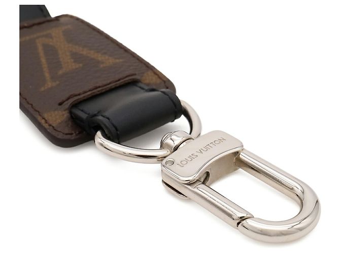 Louis Vuitton Monogram Portefeuille LV Snap Keychain Marrone Nero - vista 4