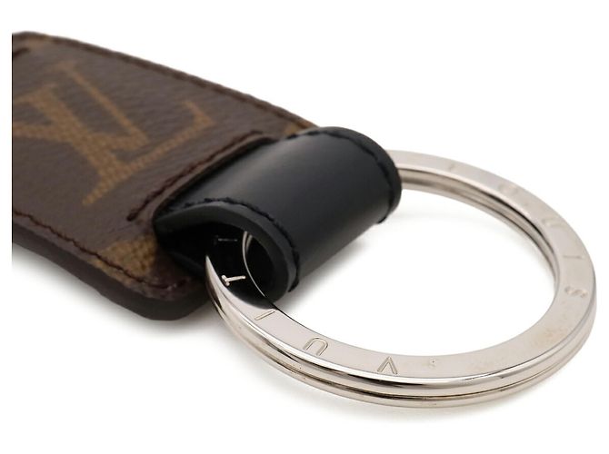 Louis Vuitton Monogram Portefeuille LV Snap Keychain Marrone Nero - vista 6