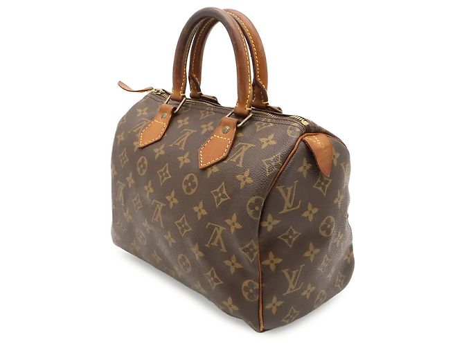 Louis Vuitton Monogram Speedy 25 Handbag Brown - view 3