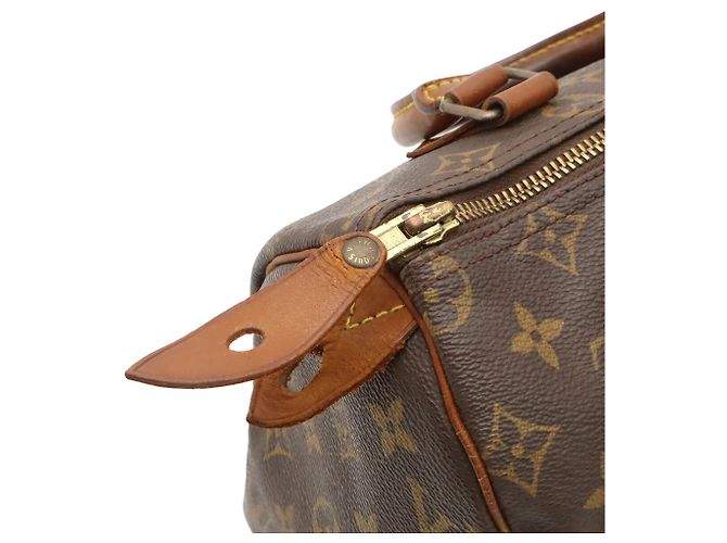 Louis Vuitton Monogram Speedy 25 Handbag Brown - view 6