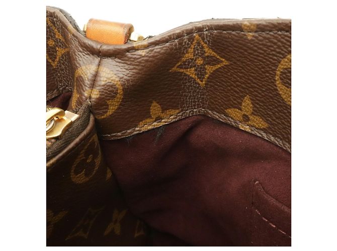 Borsa Louis Vuitton Monogram Montaigne BB Marrone - vista 10