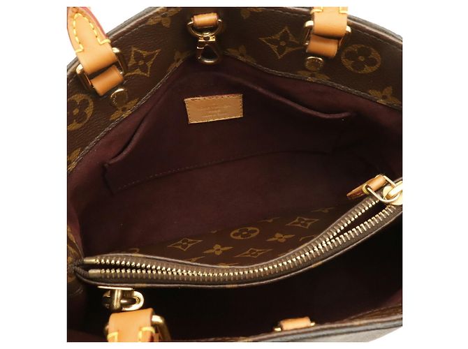 Borsa Louis Vuitton Monogram Montaigne BB Marrone - vista 7