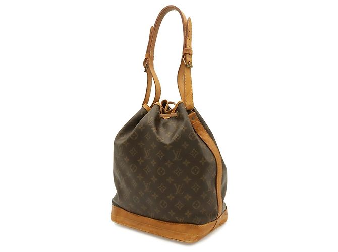 Borsa a tracolla Louis Vuitton Monogram Noe Modello M42224 Marrone - vista 3