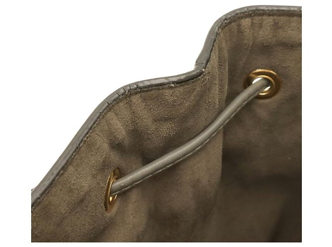 Borsa a secchiello Fendi Montresor FF Zucca Marrone - vista 10