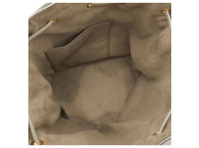 Borsa a secchiello Fendi Montresor FF Zucca Marrone - vista 9