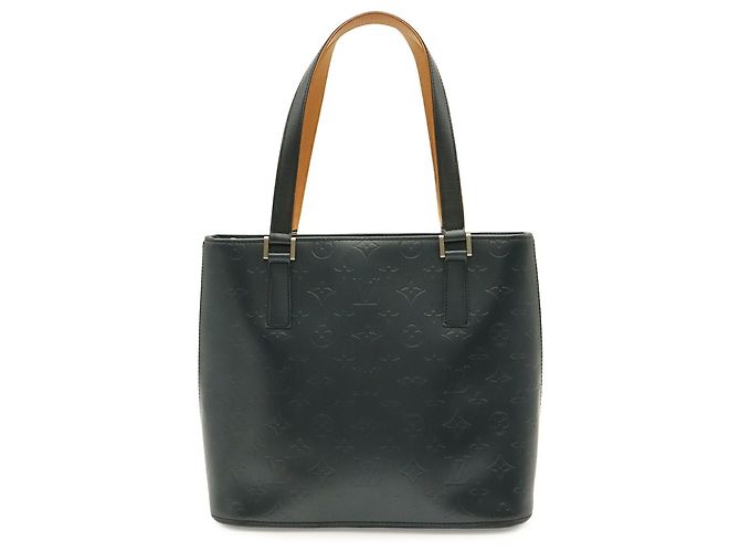 Borsa Tote Louis Vuitton Monogram Mat Stockton Blu - vista 2