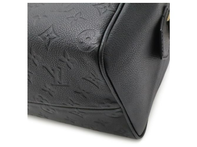 Borsa Louis Vuitton Monogram Empreinte Speedy Bandoulière 25 NM Nero - vista 4