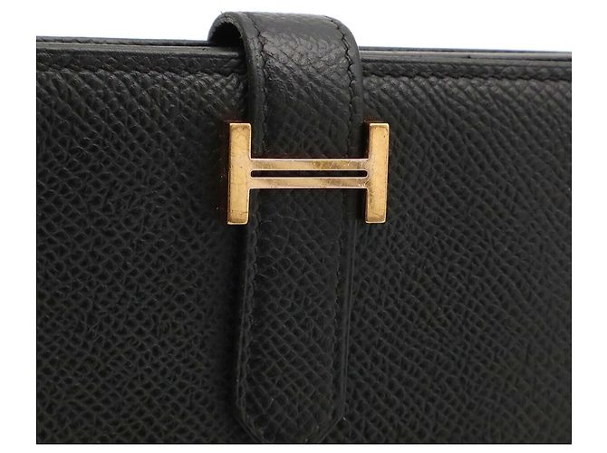 Hermès Hermes Bearn Soufflé Langbeutel Schwarz - Ansicht 5