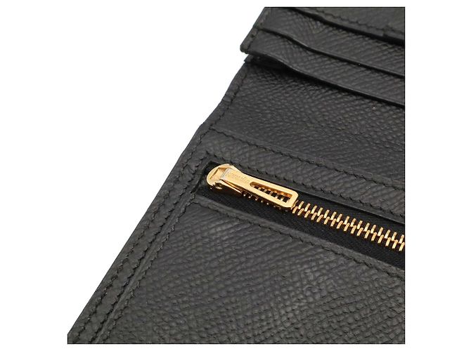 Hermès Hermes Bearn Soufflé Langbeutel Schwarz - Ansicht 7