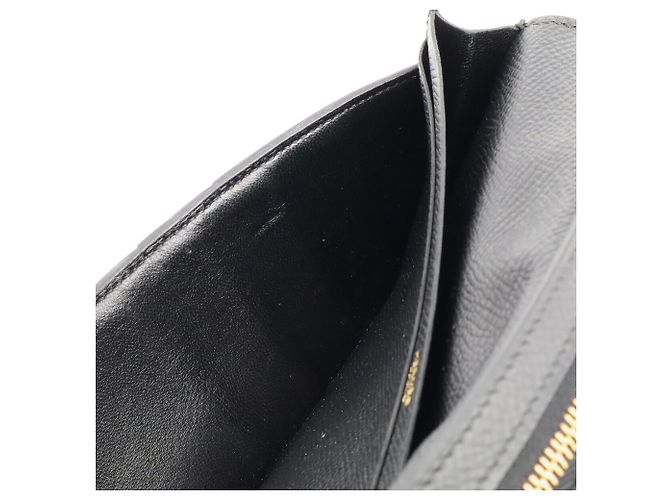 Hermès Hermes Bearn Soufflé Langbeutel Schwarz - Ansicht 8