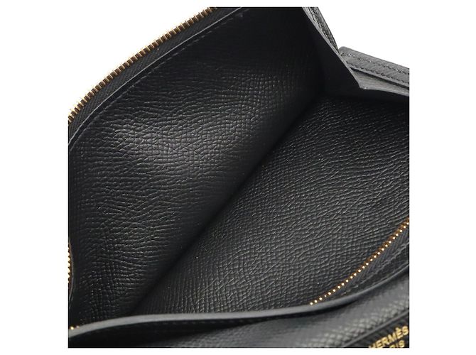 Hermès Hermes Bearn Soufflé Langbeutel Schwarz - Ansicht 9