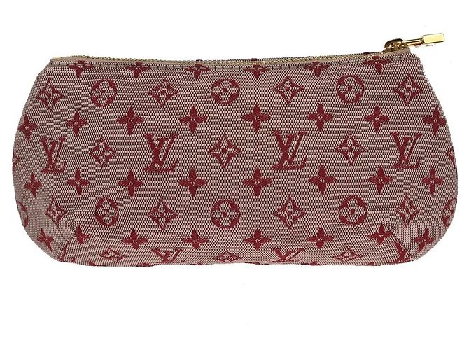 Louis Vuitton Anne Sophie Clutch Mini Lin Rosso - vista 2