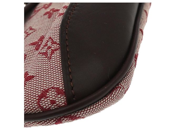 Louis Vuitton Anne Sophie Clutch Mini Lin Rosso - vista 7