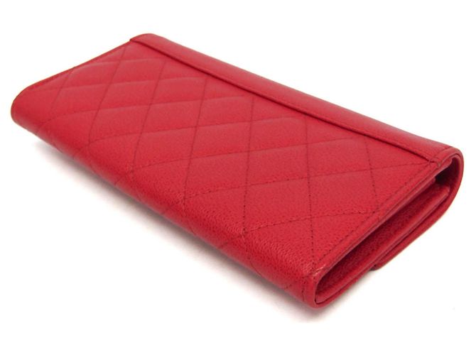 Chanel CC Box Gusset Flap Quilted Calfskin Medium Rosso - vista 2