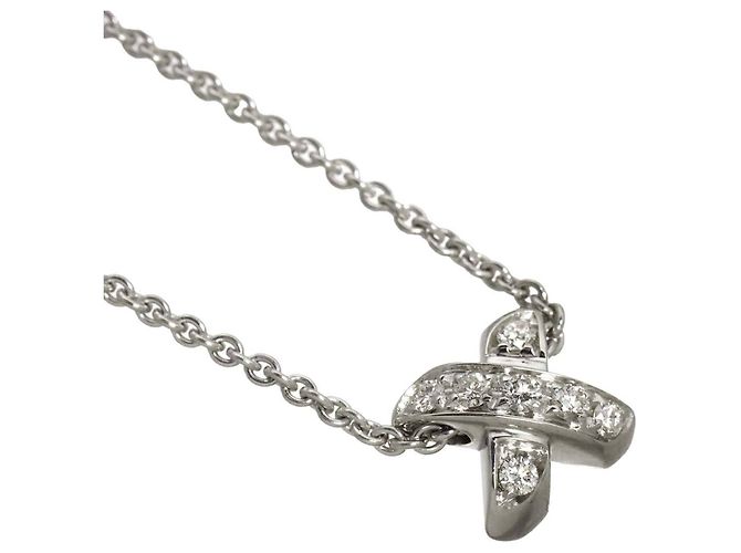 Collana a Croce con Diamanti Tiffany & Co. - vista 2