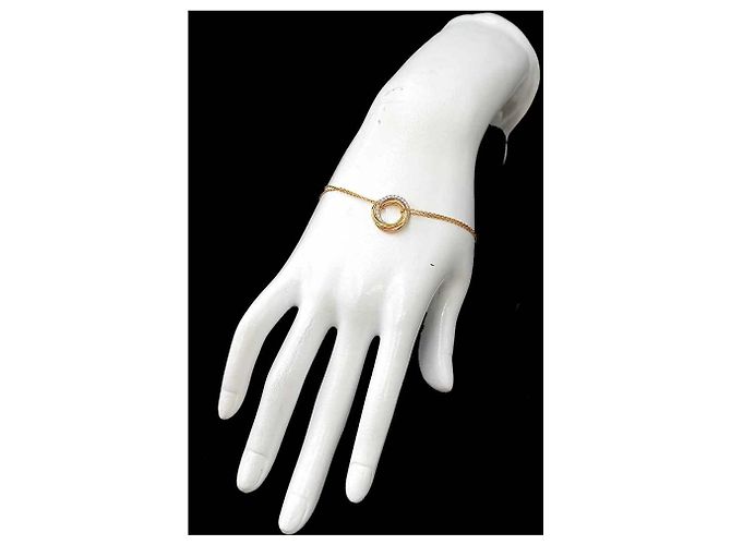 Bracciale Cartier Trinity con ciondolo diamante - vista 6
