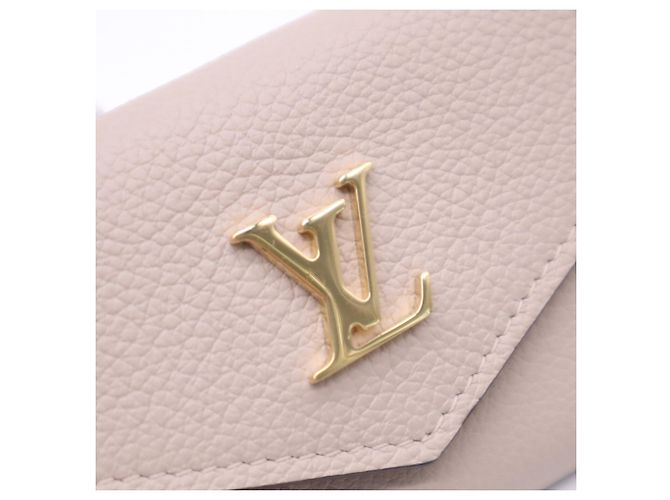 Louis Vuitton Taurillon Portefeuille Lock Mini Tourtrell Wallet Beige - vista 10