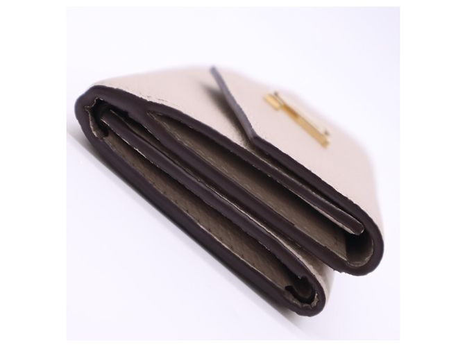Louis Vuitton Taurillon Portefeuille Lock Mini Tourtrell Wallet Beige - vista 6
