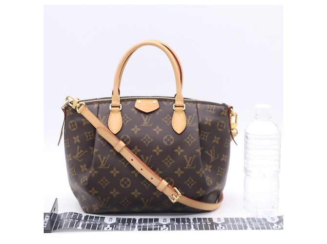 Borsa a tracolla Louis Vuitton Monogram Turenne PM Marrone Beige Monogramma - vista 3