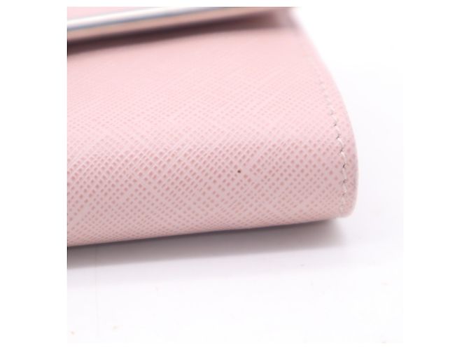 Cartera compacta Salvatore Ferragamo Gancini Bar Rosa - vista 10