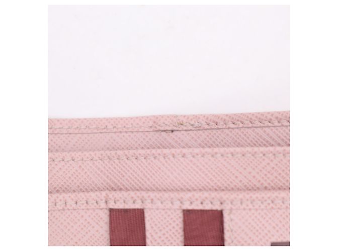 Cartera compacta Salvatore Ferragamo Gancini Bar Rosa - vista 17