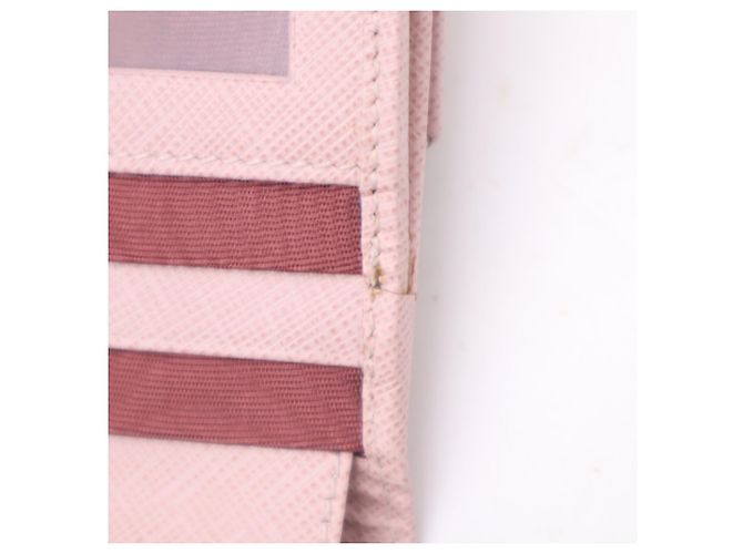 Cartera compacta Salvatore Ferragamo Gancini Bar Rosa - vista 18