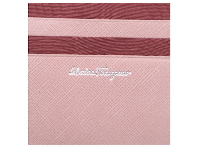 Cartera compacta Salvatore Ferragamo Gancini Bar Rosa - vista 20