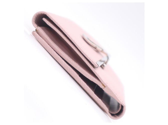 Cartera compacta Salvatore Ferragamo Gancini Bar Rosa - vista 6