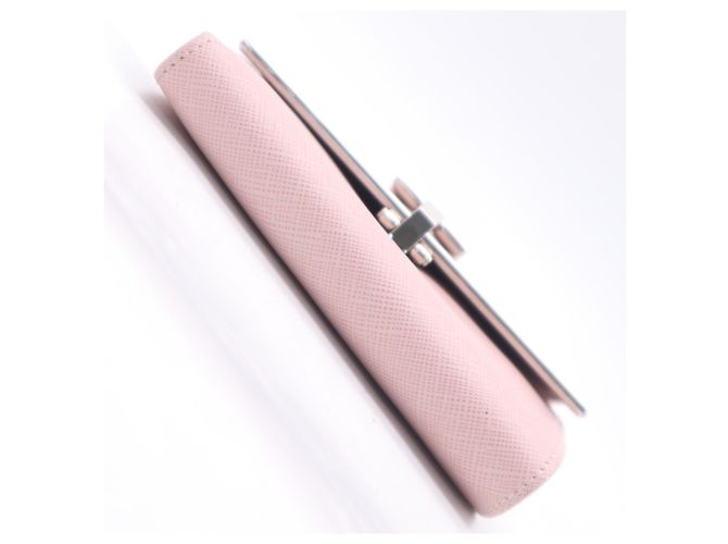 Cartera compacta Salvatore Ferragamo Gancini Bar Rosa - vista 9
