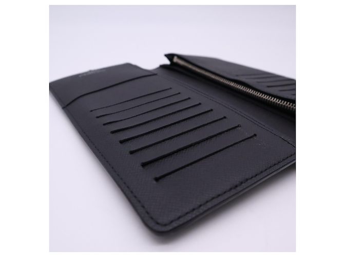Louis Vuitton Damier Graphite Portefeuille Brazza Long Wallet Marron Noir Damier ebène - vue 12