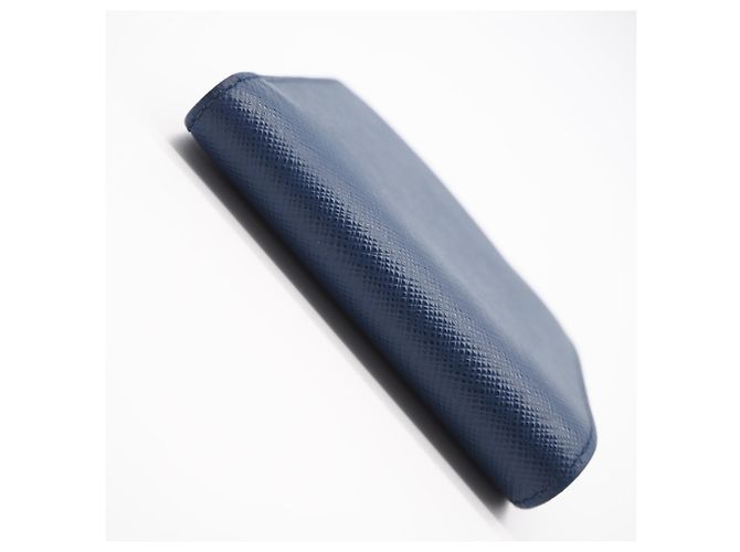 Prada Saffiano Blue Bi-Fold Wallet - view 7
