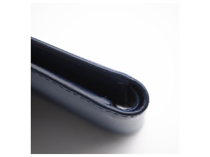 Prada Saffiano Blue Bi-Fold Wallet - view 9
