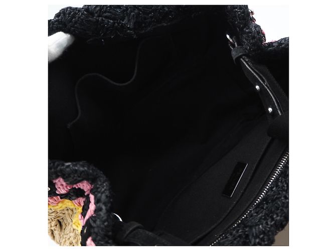Prada Handtasche aus Raffia Beige Multicolour Mehrfarben - Ansicht 12