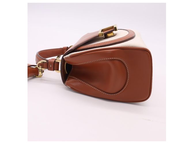 Borsa Tod's T-Timeless con manico superiore Marrone Beige - vista 11