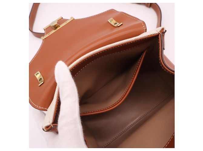 Borsa Tod's T-Timeless con manico superiore Marrone Beige - vista 14