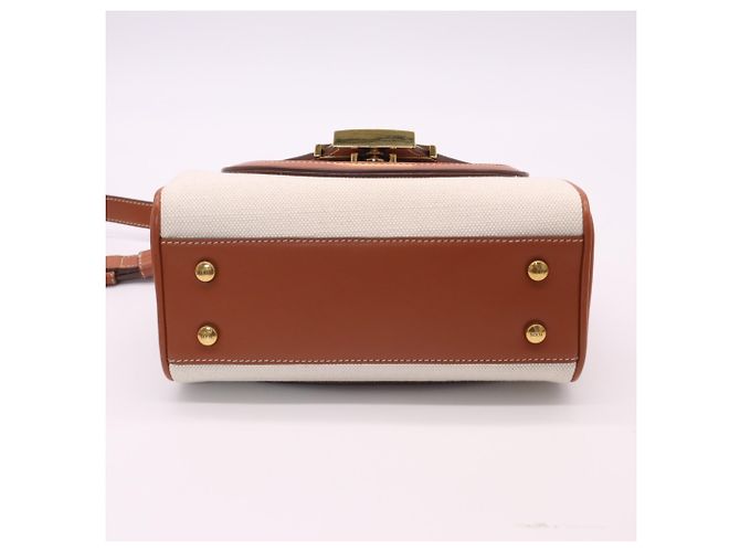 Borsa Tod's T-Timeless con manico superiore Marrone Beige - vista 7