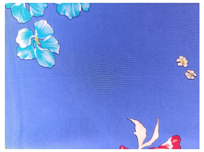 Foulard in seta Gucci motivo floreale e horsebit Bianco Rosso Blu Verde Grigio Giallo - vista 9