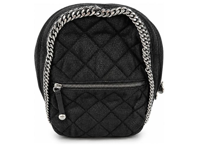 Stella Mc Cartney Stella McCartney Mini Zaino Falabella Nero - vista 11