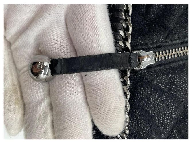 Stella Mc Cartney Stella McCartney Mini Zaino Falabella Nero - vista 12